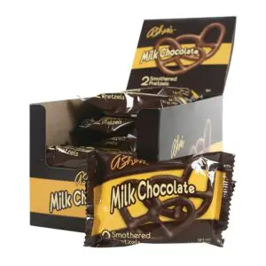 Ashers Counter Display 2 pc Pretzel Dark