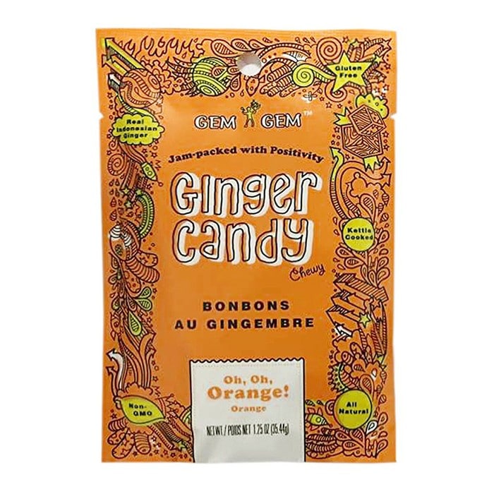 Barefood Chewy Ginger Candy - Orange 1 Barefood Chewy Ginger Candy - Orange