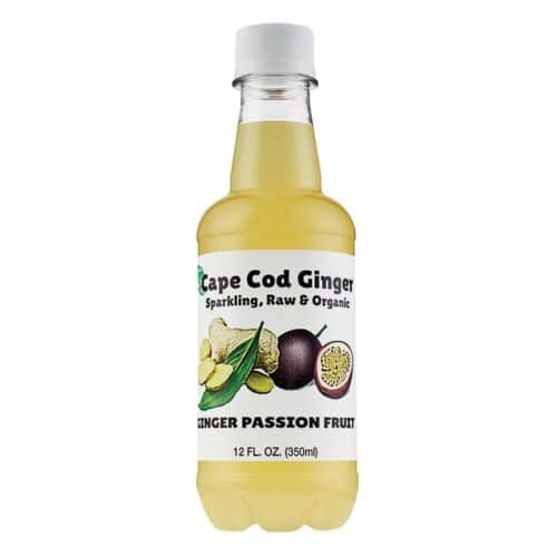 Cape Cod Organic Sparkling Raw Ginger Passion Fruit