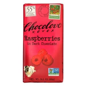 Chocolove Raspberries Dark Chocolate 55%