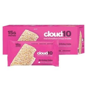 Cloud 10 Marshmallow Crispy Birthday Cake