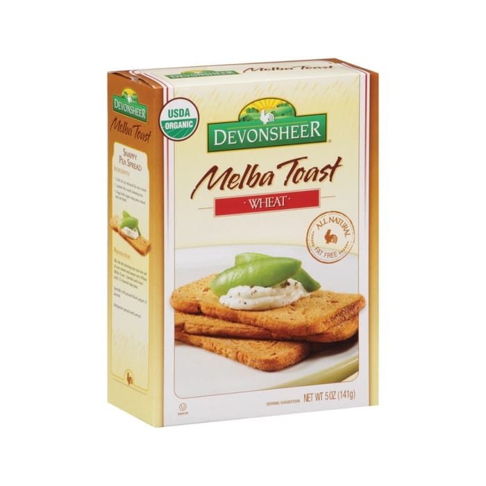 Devon Devon. Melba Toast Organic - Wheat