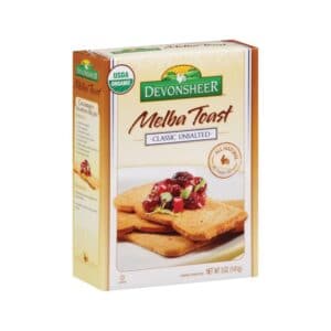 Devon. Melba Toast Organic - Unsalted Classic