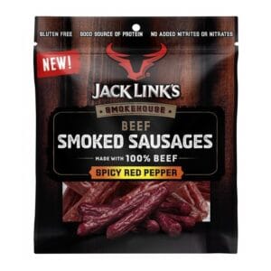 Jack Links Smoked Beef Sausages Spicy Red Pepper (8/4.00 oz)