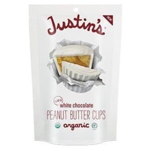 Justins White Chocolate Mini Peanut Butter Cups Bag