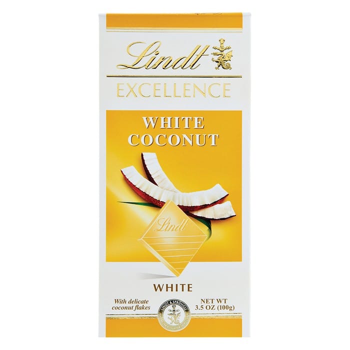 Lindt Excellence Choco Fine White Coconut 1 Lindt Excellence Choco Fine White Coconut