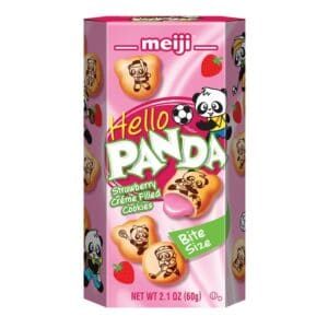 Meiji Panda Strawberry Filled Cookies