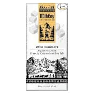 Milkboy Swiss Alpine Milk Chocolate with Crunchy Caramel & Sea Salt (20/1.40 oz)