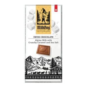 Milkboy Swiss Alpine Milk Chocolate with Crunchy Caramel & Sea Salt