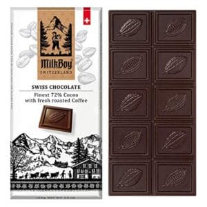Milkboy Swiss 72% Dark Chocolate with fresh roasted Coffee