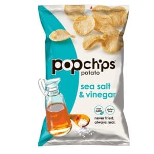 Popchips Potato Chips Large Sea Salt & Vinegar