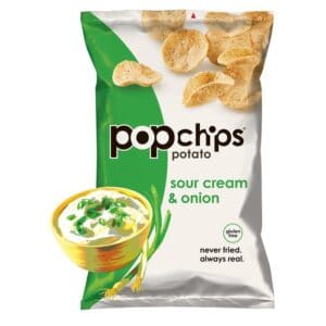 Popchips Potato Chips Large Sour Cream & Onion