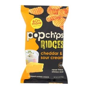 Popchips Ridges Large Cheddar & Sour Cream
