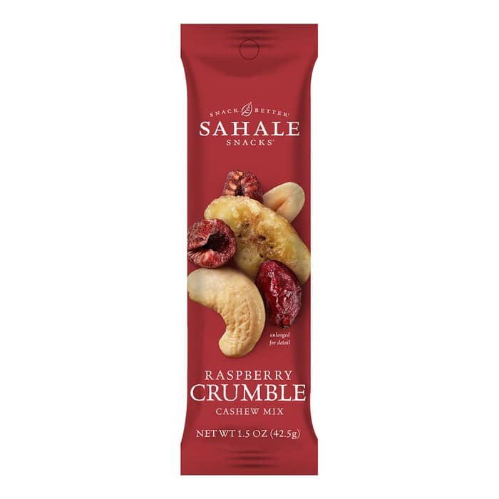 Sahale Grab & Go Raspberry Crumble Cashew Mix 1 Sahale Grab & Go Raspberry Crumble Cashew Mix