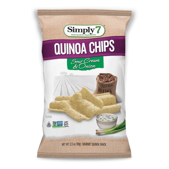 Simply 7 Quinoa Chips Sour Cream & Onion 3 Simply 7 Quinoa Chips Sour Cream & Onion 3.5oz