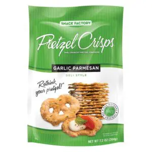 Snack Factory Pretzel Crisps Garlic Parmesan (12/7.20 oz)
