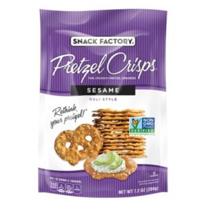 Snack Factory Pretzel Crisps Sesame (12/7.20 oz)