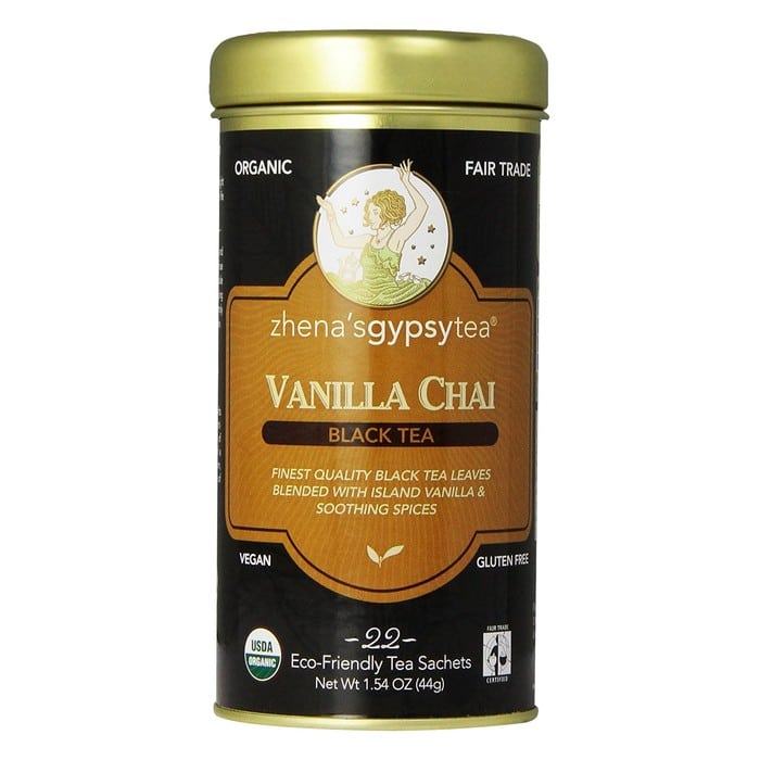 Zhena's Tea Organic Vanilla Chai Black 1 Zhena's Tea Organic Vanilla Chai Black